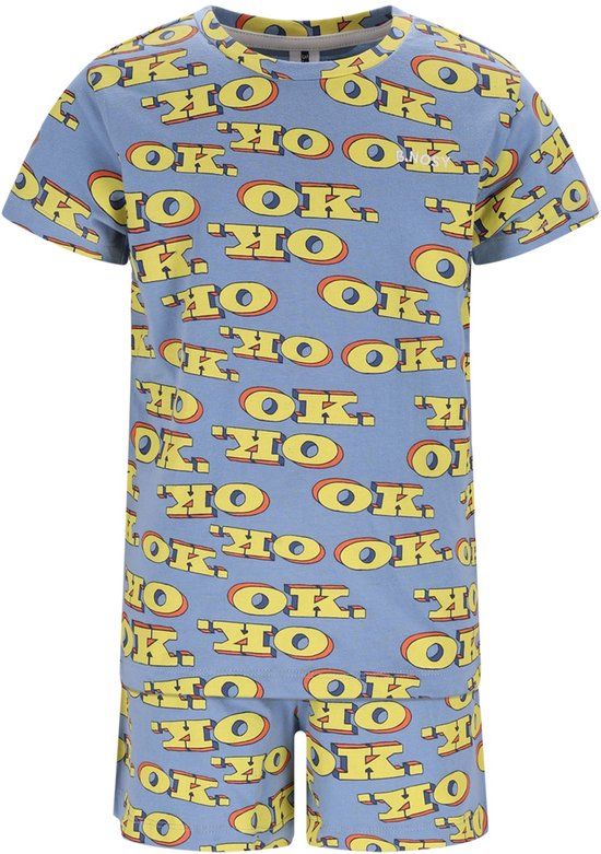 B.Nosy Pyjamaset Y602-6080 Gestipt Katoen Korte Mouw 122/128