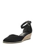 Tamaris Espadrilles Sleehak zwart Leer - Dames - Maat 41