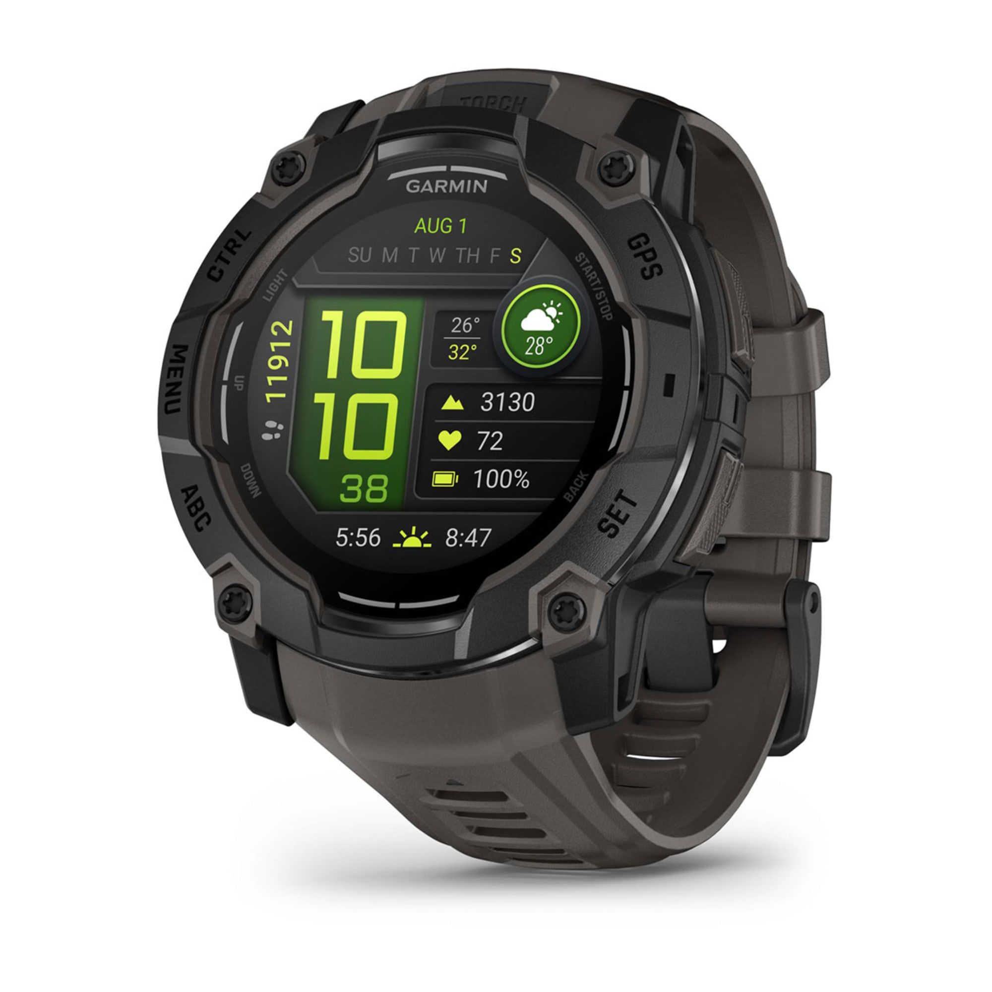 Garmin Instinct 3 - 50mm - AMOLED - Black Bezel with Charcoal Band - WW