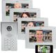 ELRO DV477IP4 Wifi IP Video Deur Intercom - 4 Appartementen - met 4x 7 inch kleurenscherm - Color Night Vision - Bekijken en communiceren via App