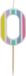 Folat Party Products Folat Kaars Pastel Cijfer 0 Meerkleurig