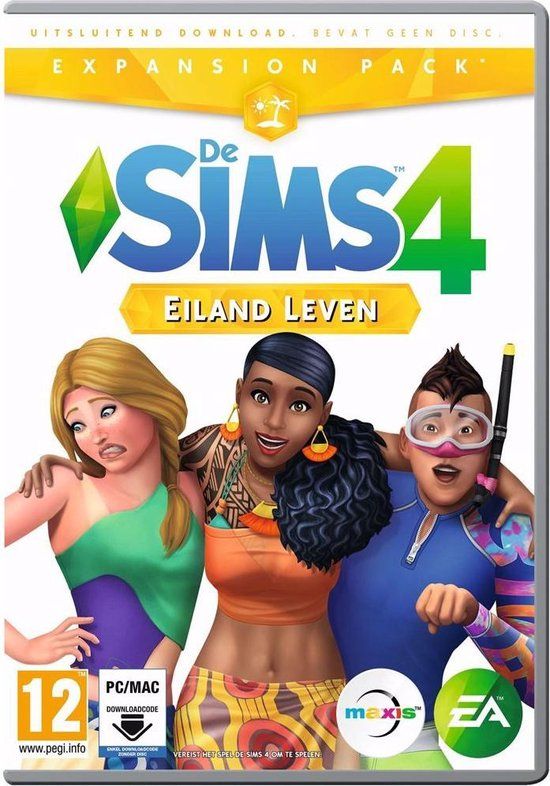 De Sims 4: Eiland Leven - Expansion Pack - Windows & MAC - Code in Box