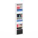 Furinno JAYA 9-Shelf Multimedia Media Storage Tower Rack met verstelbare planken, wit