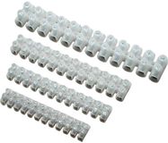 BKL Electronic 073400/10 Kroonsteen Flexibel: - Massief: 4-4 mm² Aantal polen: 12 10 stuk(s) Wit