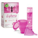 Lybera Menstruatiemok Fuchsia + hygiëneset van medische siliconen Made in Italy Washing Kit maat 2