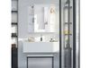 HOMCOM Armoire de salle de bain avec miroir