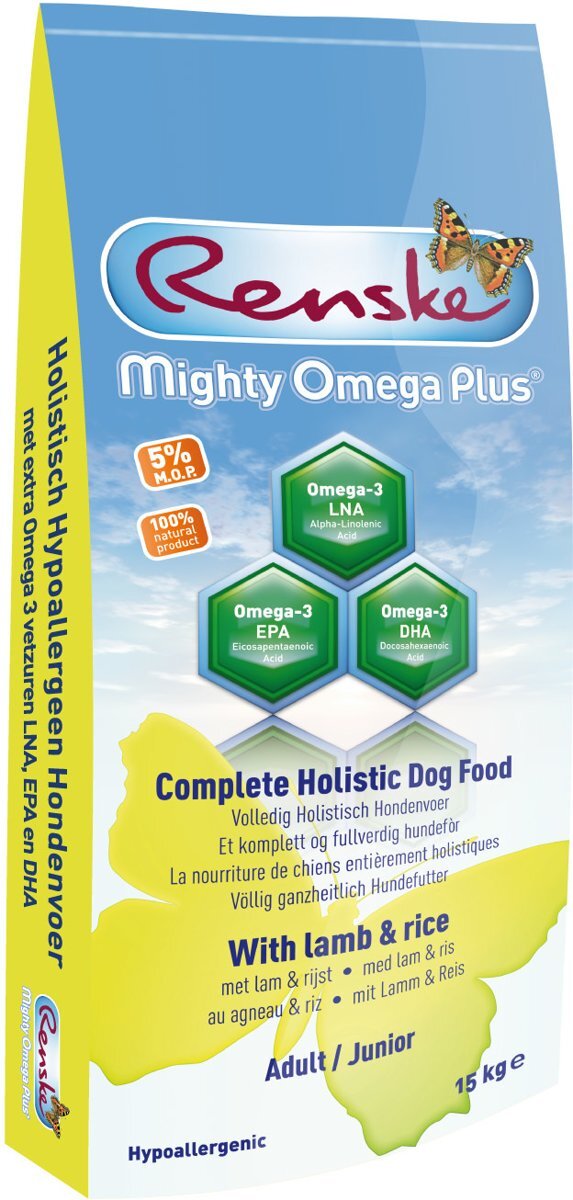 RENSKE hond mighty omega plus lam hondenvoer 3 kg