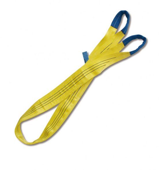 Beta 8156/3M Hijsband - 3 Meter - Werklast 3 Ton (3000 kg) - Breedte 90 mm - Dubbellaags Poliester - Geel