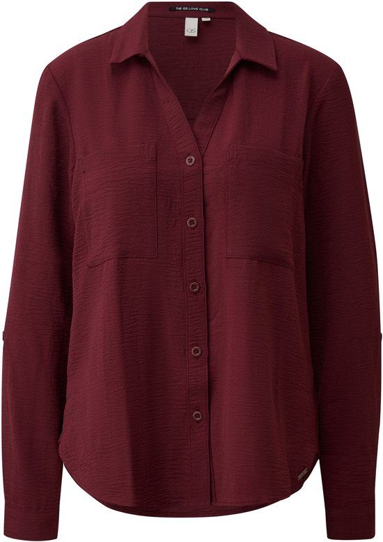 QS s.Oliver QS Bluse Bordeaux Dames Maat 42