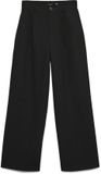 VERO MODA VMDALLAS HW WIDE BUTTON PANT NOOS Legging Noir