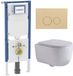 Geberit QeramiQ Dely Swirl Toiletset - Mat Wit