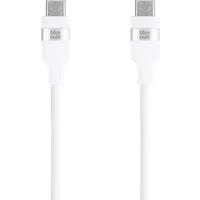 BlueBuilt Usb C naar Usb C Kabel 1,5m Magnetisch Nylon Wit