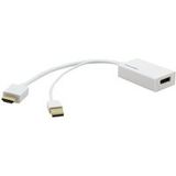 Kramer ADC-HM/DPF - Adaptateur vidéo - DisplayPort femelle vers HDMI, USB (alimentation uniquement) mâle - Support 4K