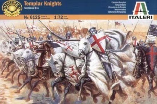 Italeri 1:72 Templar Knights - Medieval Era Plastic Model Kit