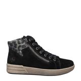 Rieker suède veterboots zwart