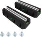 Amortisseurs de vibrations pour pompe à chaleur, set de 2, capacité de charge 400 kg, hauteur 450 mm, noir