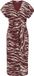 WE Fashion Dames midi jersey jurk met print