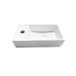 Adema Pulse Flow fontaine - 41x22x10cm - trou pour robinet gauche - blanc brillant