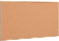 vidaXL Kurkbord met massief grenenhouten frame 100x55 cm