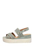 Mustang Sandalen Plat Sandalen Plat - Groen - Maat 39