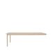 Muuto Linear System Module d'extrémité Table Placage chêne-Chêne 240x142 cm