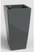 Artevasi Pisa Bloembak Vierkant 33 x 33 x 61 cm - 45 Liter Zelfwaterend - Antraciet Plantenbak