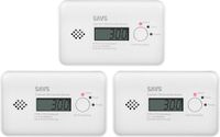SAVS C10 Koolmonoxidemelder 3-pack - 10 jaar batterij - LCD display - 10 jaar Figaro® sensor - Voldoet aan Europese norm
