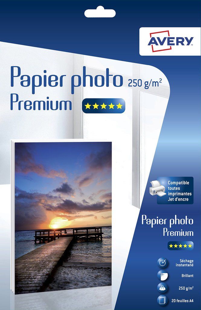 Avery 2555-C - Pakken fotopapier - wit - inkjet-technologie - FSC