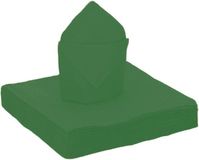 Santex feest servetten - 20x stuks - donkergroen - 40 x 40 cm - papier