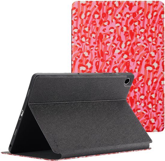 Selencia Tablet Hoes - Geschikt voor Samsung Galaxy Tab A9 Plus - Wild Spots Lipstick