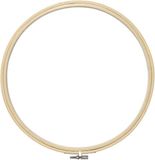 Borduurring rond hout - Dia 25 cm