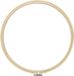 Borduurring rond hout - Dia 25 cm