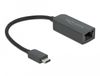 Delock 66645 USB Type-C naar 2.5 Gigabit LAN Adapter Zwart