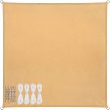 Abbey Camp Schaduwdoek - Polyester - 4 x 4 m - Zand