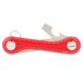 Icekeepa Keykeepa Porte-clés en cuir rouge