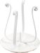 Candélabre en fer, blanc, avec support pour bougies d'un diamètre de 3-5 cm, hauteur 11,5 cm
