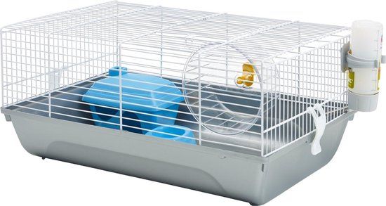 Savic Hamsterkooi Martha - Wit/Zilver - 45x30x21cm - Grijs