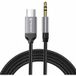 Techsuit Câble audio USB-C - 3.5 mm AC9 SoundShell, 1.5m, Gris