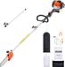 VEVOR Benzine Snoeischaar 2-2,74m Telescopische Zaag 25ccm 2-Takt Kettingzaag 20,3cm