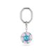 Swarovski Dulcis sleutelhanger, Ronde slijpvorm, Meerkleurig, Rodium toplaag