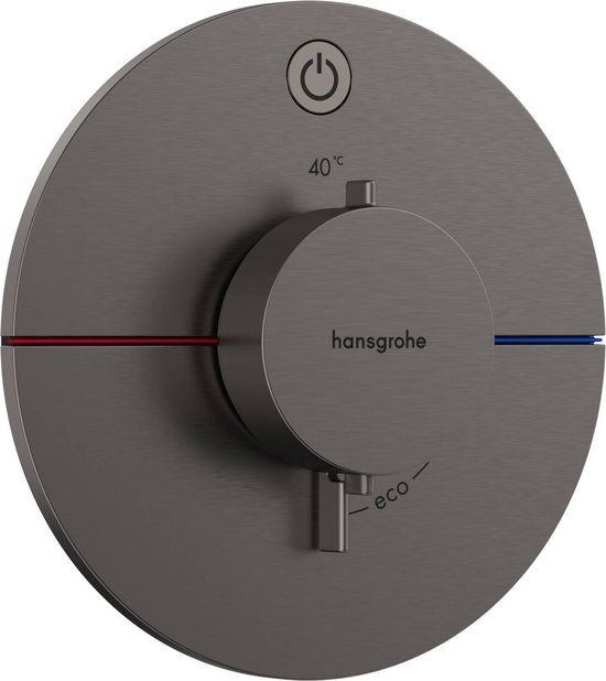 Hansgrohe ShowerSelect Comfort S Afbouwdeel Inbouwthermostaat Brushed Black Chrome
