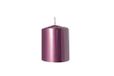 Nataluna Roze metalen stompkaars 7,5 x 10 cm