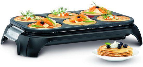 Tefal Crep'party PY558813 - Crêpe Maker - 6 crêpes - 1000W - Black