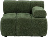 Vente-unique Fauteuil met rechte rugleuning in gemêleerde stof - Groen FACIVIL