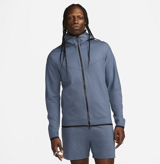 Nike Sportswear Tech Fleece Lightweight Hoodie - Diffused Blue - Maat M - Heren