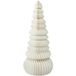 Sapin de Noël en papier alvéolé (blanc)