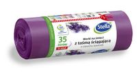 STELLA 009893 Vuilniszakken met trekkoord 35 L | 15 stuks | Lavendelgeur