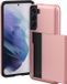 iMoshion Hoesje Samsung Galaxy S21 - Backcover - Pasjeshouder - Rosé Goud