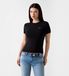 Guess Zwart T-shirt met logo van strass-steentjes