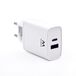 Ewent EW1321, chargeur mural USB C, PD Power Delivery 3.0 & Quick Charge 3.0 chargeur USB Type C 2 ports Quick Charge pour iPhone 13 Pro Max/12/Mini/11/XS/XR/X/8, Samsung Galaxy Note, Huawei, XiaoMi